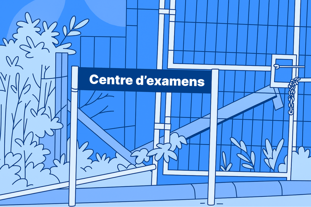 Panneau d’un centre d’évaluation