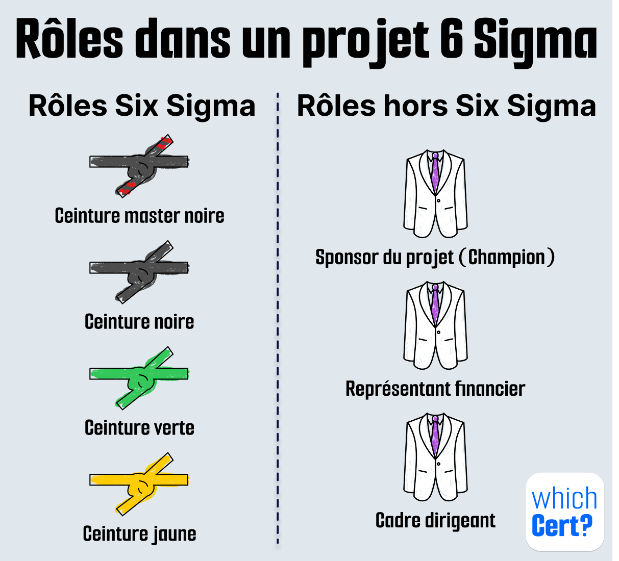 les roles dans un projet six sigma